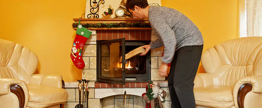 Rusted Metal Fireplace Restoration in Merritt Island, Florida