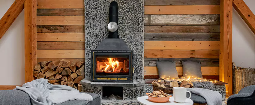 Thelin Hearth Products Direct Vent Gas Stove Fireplace Inspection in Merritt Island, Florida